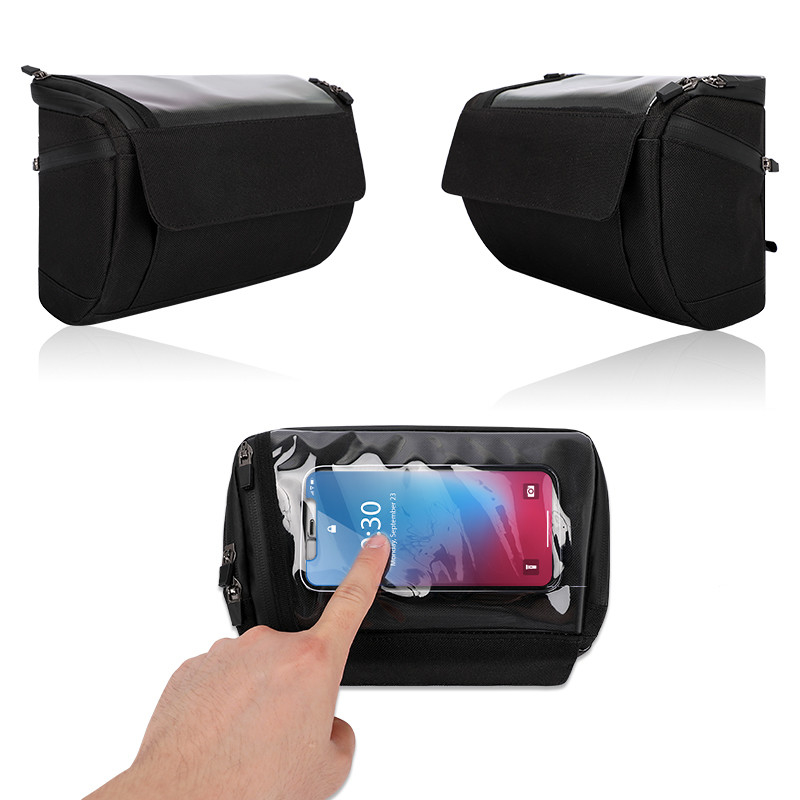 Borsa del telefono della bici del touch screen che cicla il sacchetto impermeabile 20x8x10cm all'aperto del portafoglio della cassa del telefono
