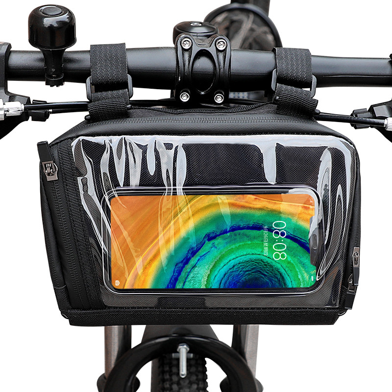Borsa del telefono della bici del touch screen che cicla il sacchetto impermeabile 20x8x10cm all'aperto del portafoglio della cassa del telefono