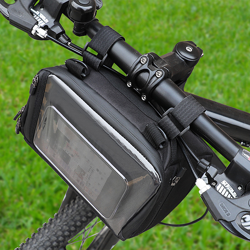 Borsa del telefono della bici del touch screen che cicla il sacchetto impermeabile 20x8x10cm all'aperto del portafoglio della cassa del telefono