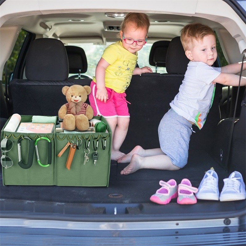 Stoccaggio pieghevole Tote Luggage Storage For Suv del tronco due compartimenti 36x4x9 pieghevoli»