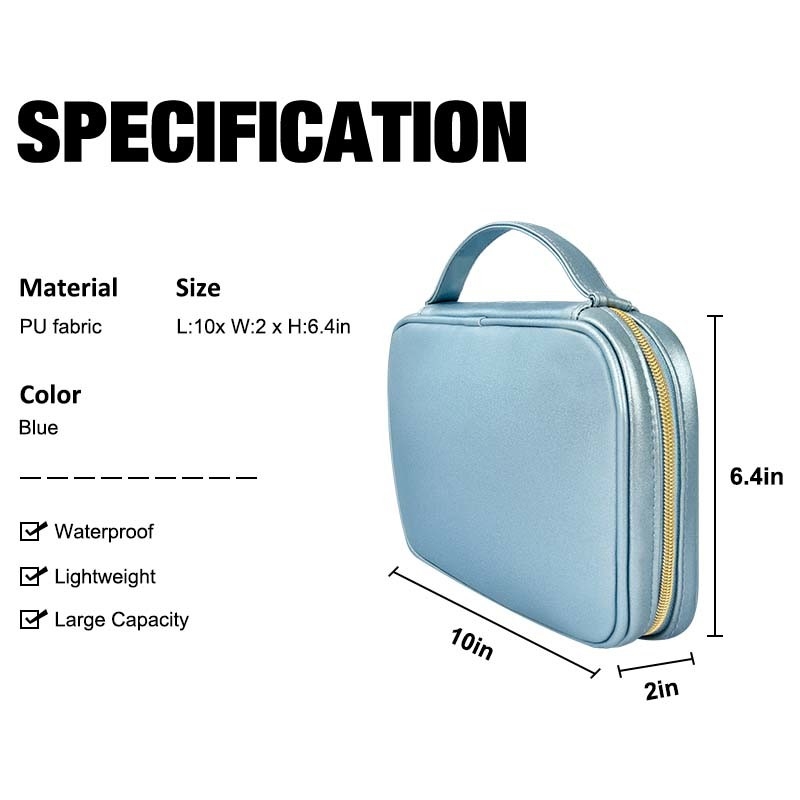 Organizzatore di cuoio Travel Portable 10x6.4x2 del contenitore di cassa dei gioielli di viaggio del piccolo Faux»