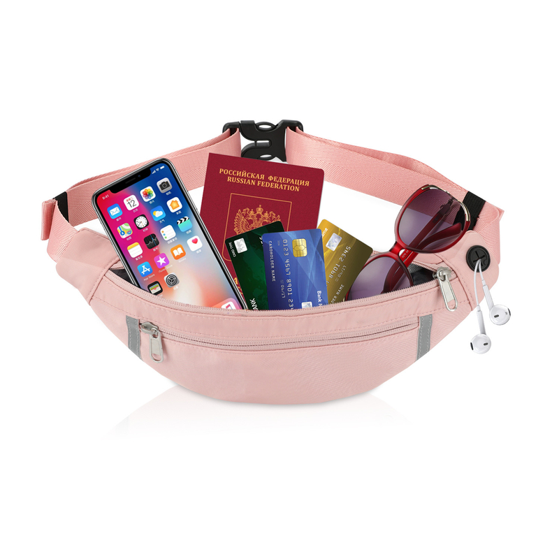 Portafoglio Fanny Pink Pouch Waist Bag della spalla che fa un'escursione corpo inter- per le donne 12.8X9.6»
