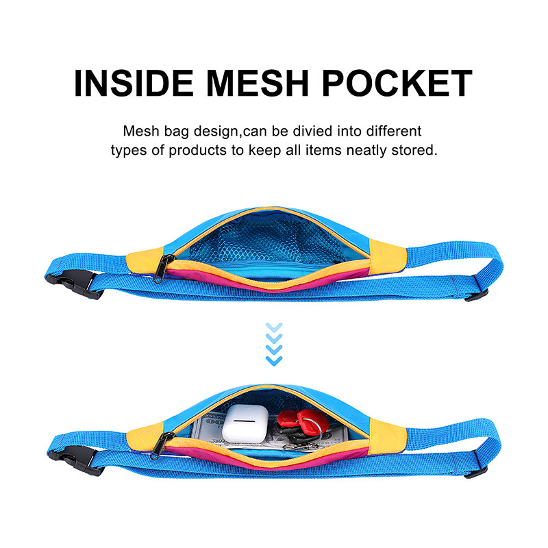 Pollice di nylon di Fanny Pack 420D 11X2.3X4.3 delle donne della borsa della vita dell'imbracatura della cinghia