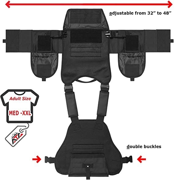 Rilascio rapido di Molle della maglia tattica del trasportatore del piatto con la maglia 34