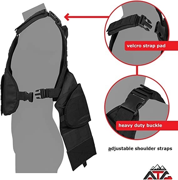 Rilascio rapido di Molle della maglia tattica del trasportatore del piatto con la maglia 34