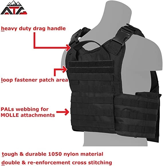 Rilascio rapido di Molle della maglia tattica del trasportatore del piatto con la maglia 34