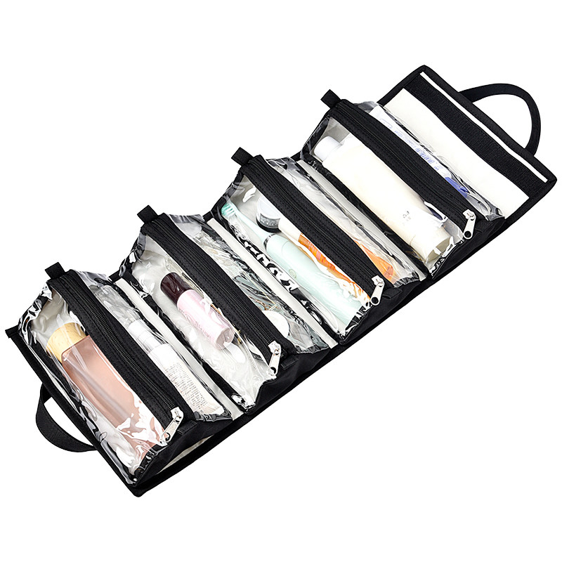 PVC d'attaccatura extra di Bag Separated dell'organizzatore dell'articolo da toeletta di viaggio il grande compone il sacchetto 9X5»