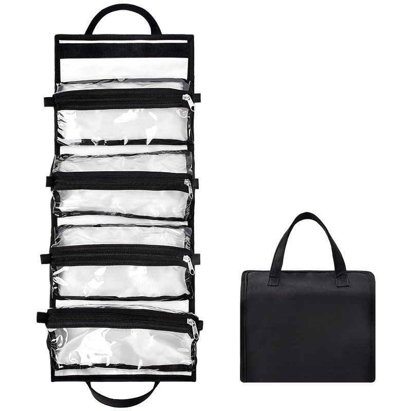 PVC d'attaccatura extra di Bag Separated dell'organizzatore dell'articolo da toeletta di viaggio il grande compone il sacchetto 9X5»