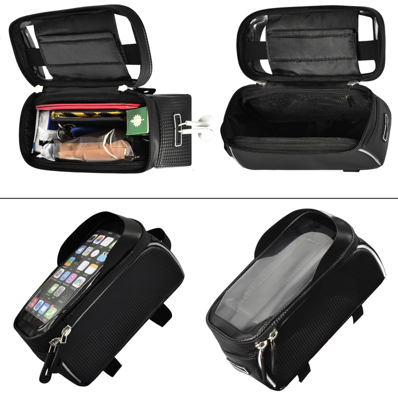 Borsa superiore del supporto del telefono della borsa della metropolitana con il supporto 8x3.2x4.75 della finestra del foro della cuffia»