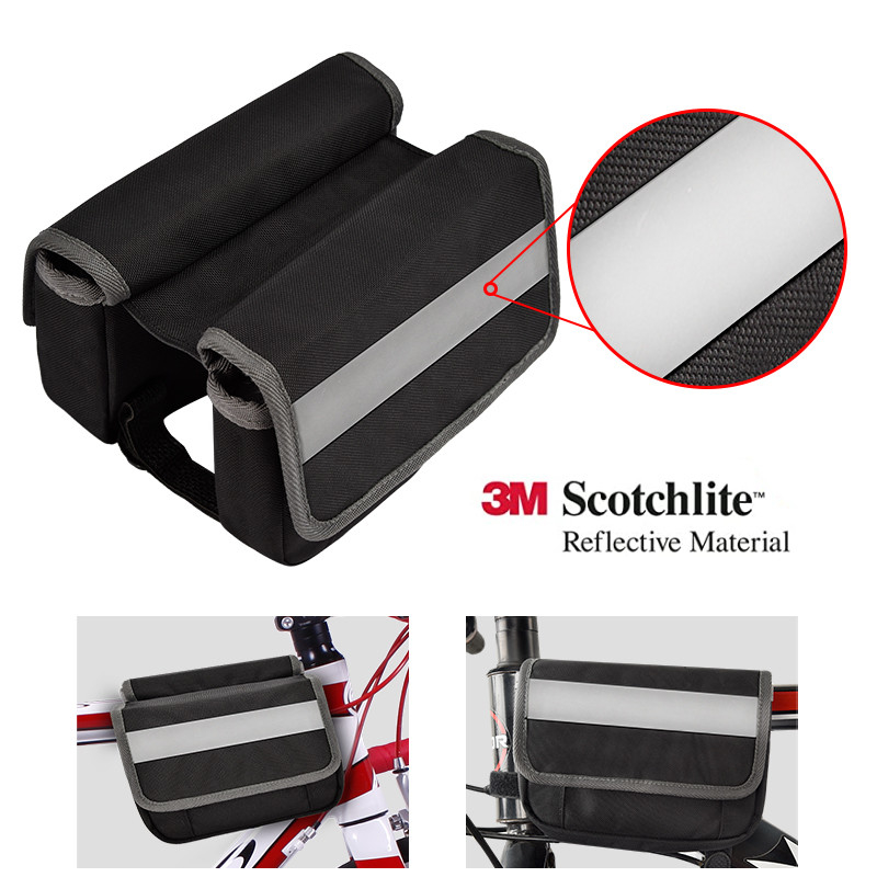 Parte posteriore impermeabile della grande del telefono borsa della bici sotto il sacchetto della striscia riflettente di Seat per il riciclaggio del 7X6X5»