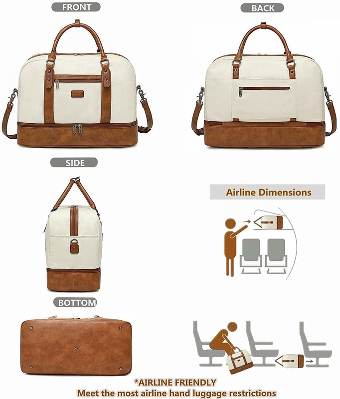 Il viaggio alla moda del Duffel insacca con l'articolo da toeletta 19.7x9.8x14.6 a 19 pollici del compartimento del computer portatile»