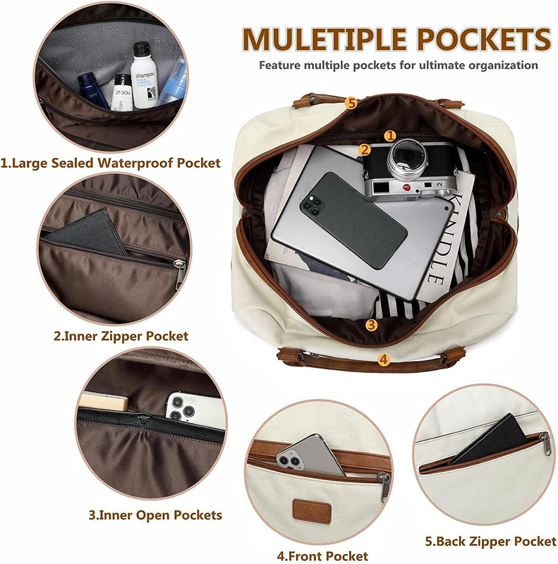 Il viaggio alla moda del Duffel insacca con l'articolo da toeletta 19.7x9.8x14.6 a 19 pollici del compartimento del computer portatile»