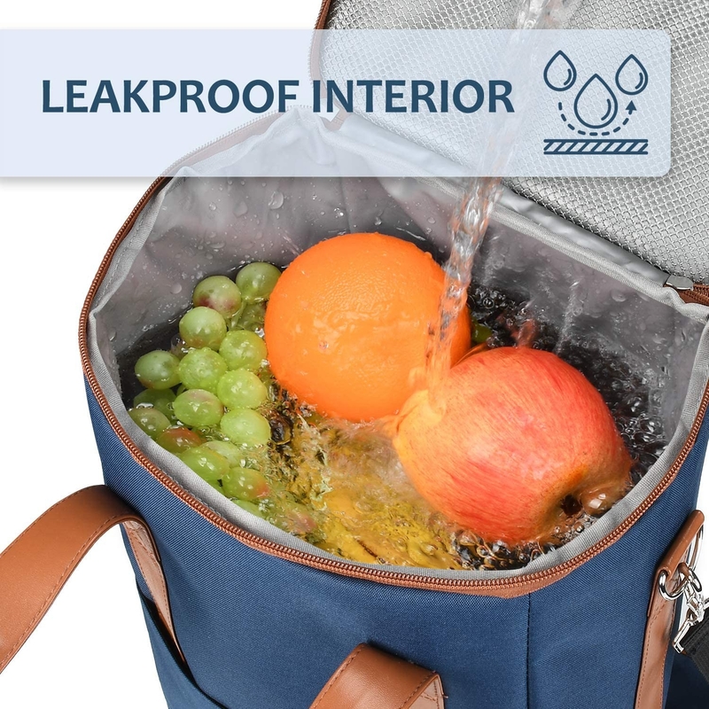 Il Xl ha isolato il sacchetto più fresco della borsa per le bottiglie 8.6X7.1X12.5 del vino 6 delle drogherie»