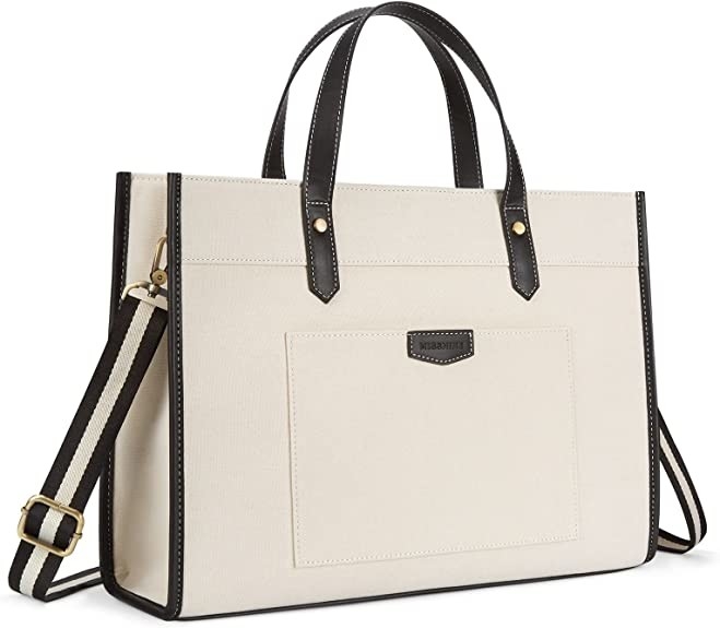 computer portatile Tote Bag, borse a tracolle della tela 16x11.7x5.1 del lavoro per acquisto di viaggio