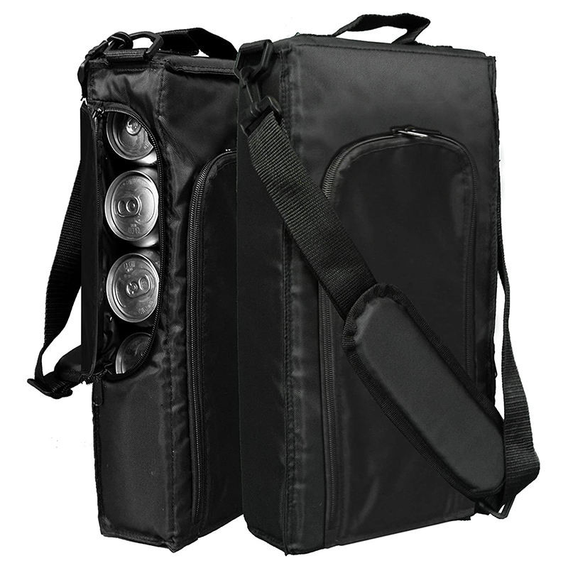 Acque resistenti Isolato Wine Cooler Bag Logo personalizzato Portable Soft 6 Can Golf 6.3x3x16inches