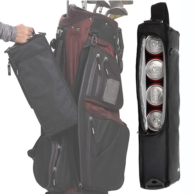 Acque resistenti Isolato Wine Cooler Bag Logo personalizzato Portable Soft 6 Can Golf 6.3x3x16inches