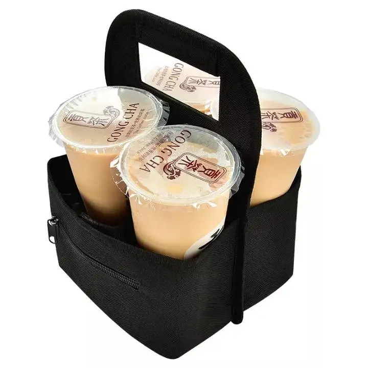 Borsa da caffè portatile, maniche personalizzate per tazze da caffè.