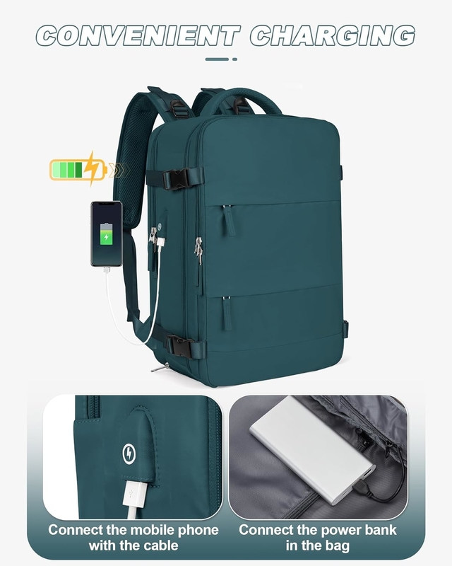 Airline impermeabile approvata Portare un laptop al college escursioni viaggio zaino con porta scarpe per donne uomini