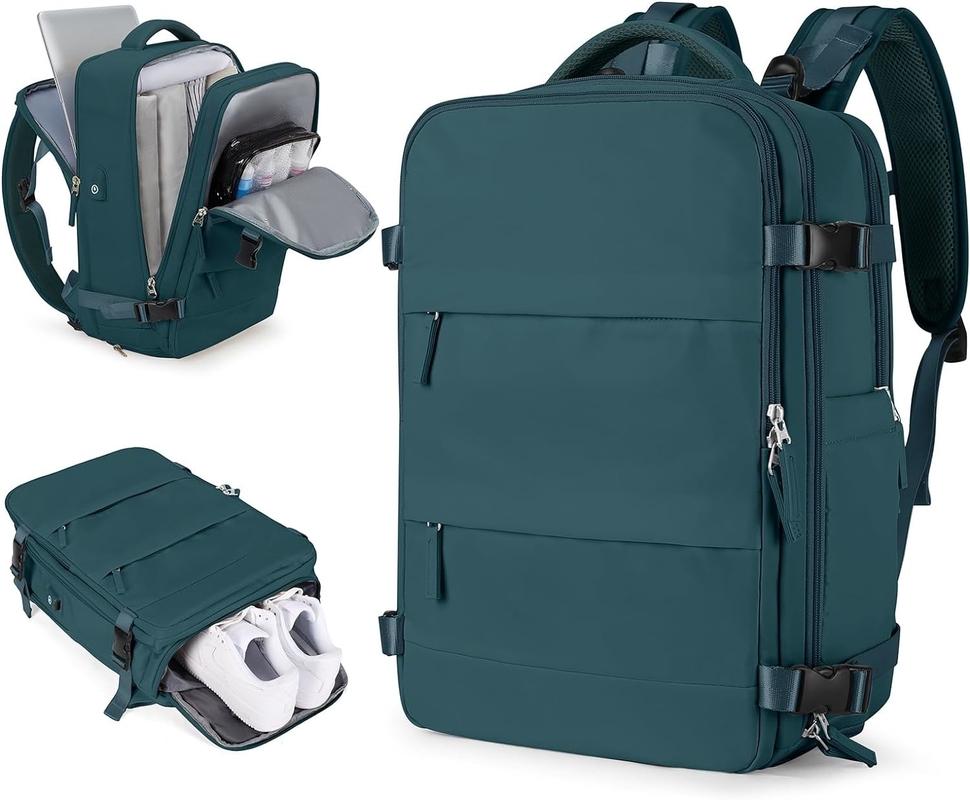 Airline impermeabile approvata Portare un laptop al college escursioni viaggio zaino con porta scarpe per donne uomini
