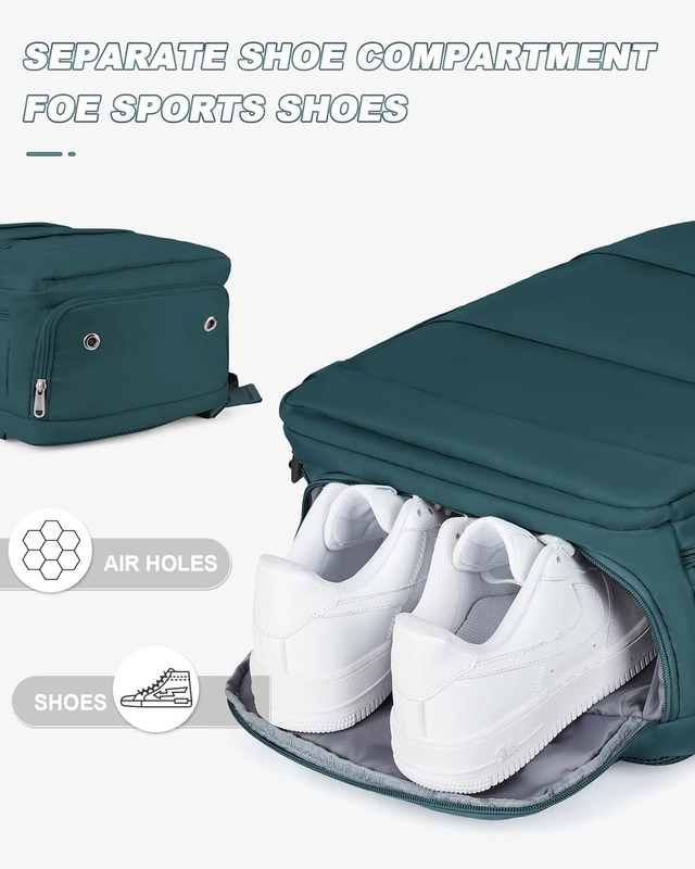 Airline impermeabile approvata Portare un laptop al college escursioni viaggio zaino con porta scarpe per donne uomini