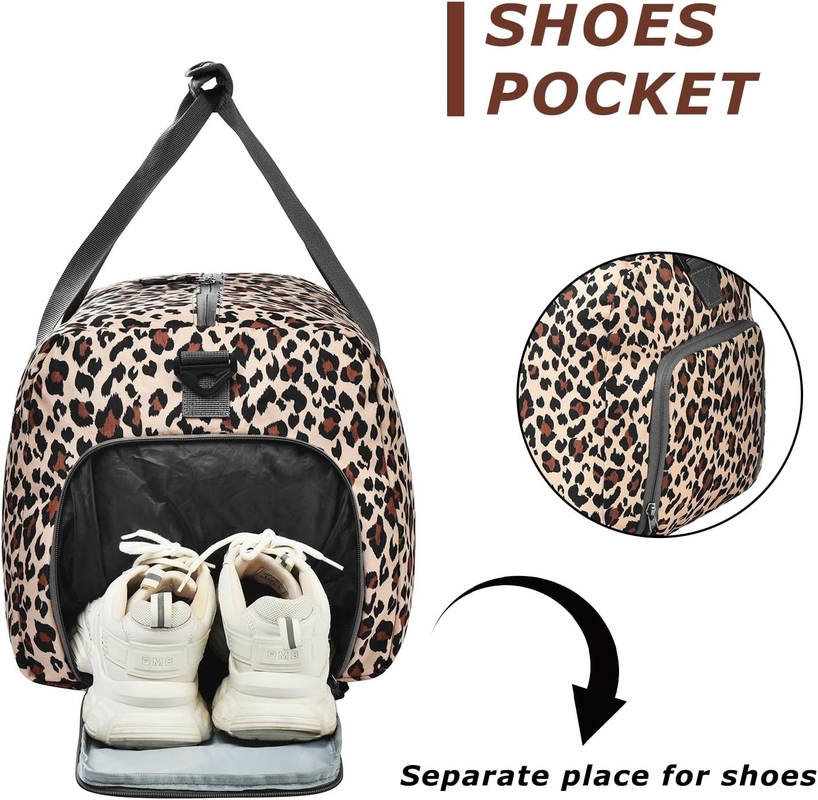 50L ripiegabile grande capacità Weekend Hospital Essentials Overnight Gym Travel Bag con vano scarpe