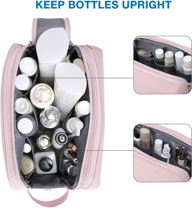 Pink Dopp Kit Barbiere resistente all'acqua Cosmetico trucco Borsa da viaggio personalizzata Per donne