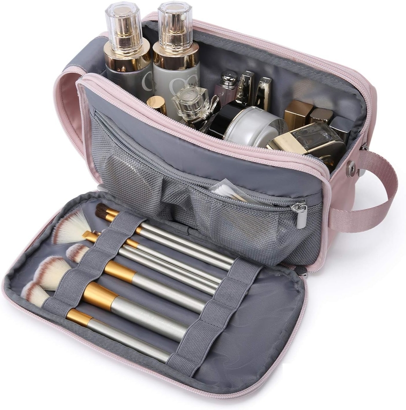 Pink Dopp Kit Barbiere resistente all'acqua Cosmetico trucco Borsa da viaggio personalizzata Per donne