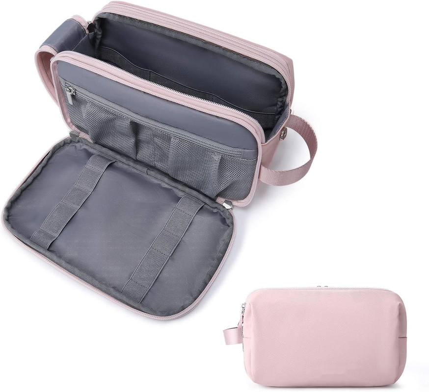 Pink Dopp Kit Barbiere resistente all'acqua Cosmetico trucco Borsa da viaggio personalizzata Per donne