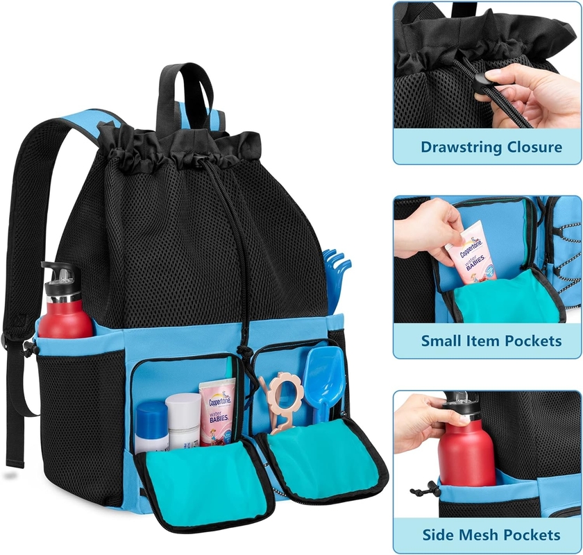 Grandi sacchetti da viaggio a maglia impermeabili piscina palestra piscina sportiva maglia personalizzata per uomini e donne