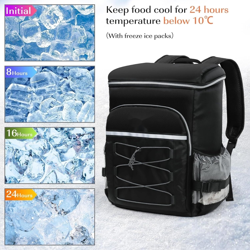 Borsa di fresco portatile e leggera, impermeabile, per picnic, campeggio, spiaggia, escursioni, barbecue