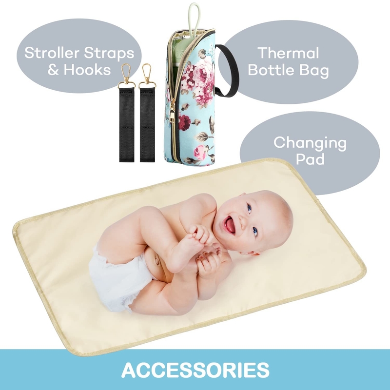 Grande capacità impermeabile resistente multifunzione Nappy Custom Travel Diaper Bag per mamma e papà