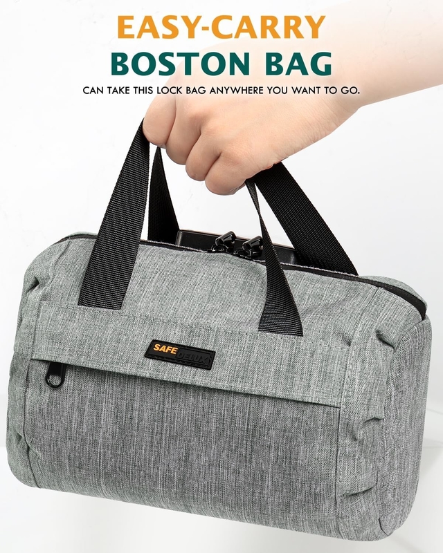 Grandi regali contenitore rivestito di carbone carbone attivo Boston borsa antiodore di viaggio personalizzata con serratura combinata