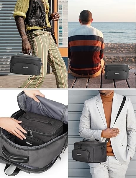 Borsa a prova di odore portatile di grande capacità resistente all'odore personalizzata con cintura a spalla rimovibile