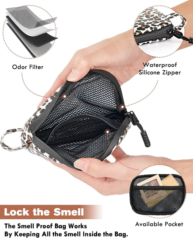 Medicina durevole Carbon rivestito Proof odor senza odore Fumare pipa Stash Storage Custom Travel Proof Bag