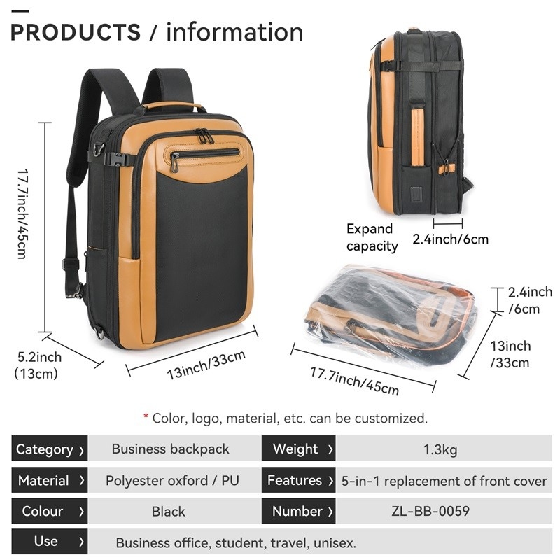 Lavora resistente all'acqua Scuola universitaria Anti-furto Negozi Custom Travel Laptop Zaino con USB Port di ricarica