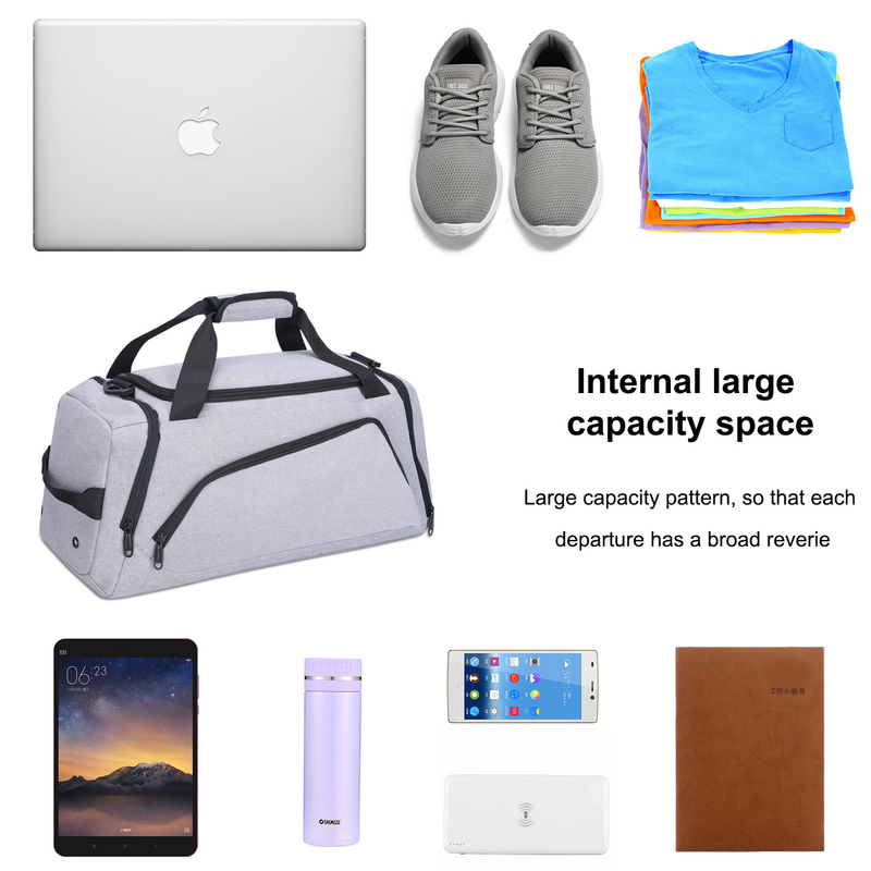 borsa di viaggio del Duffel delle donne di 130l 120l 115l 110l 100l Xl grande con la manica 50x20x24CM del carrello