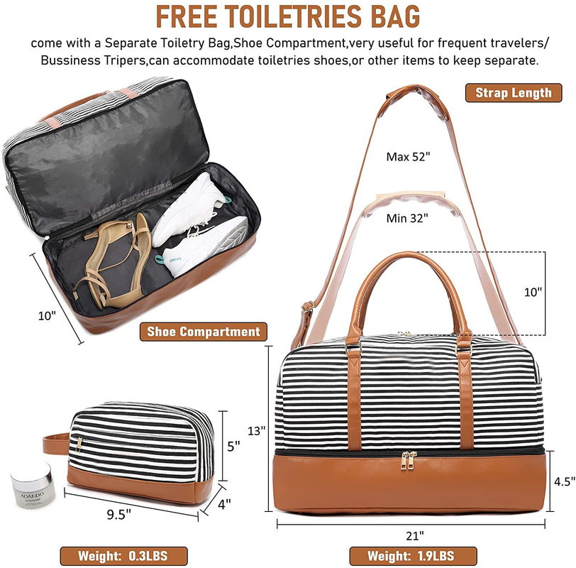 Bagagli Carry On Weekend Tote 16.2x14.5x8 delle borse di tela di viaggio della tela degli uomini»