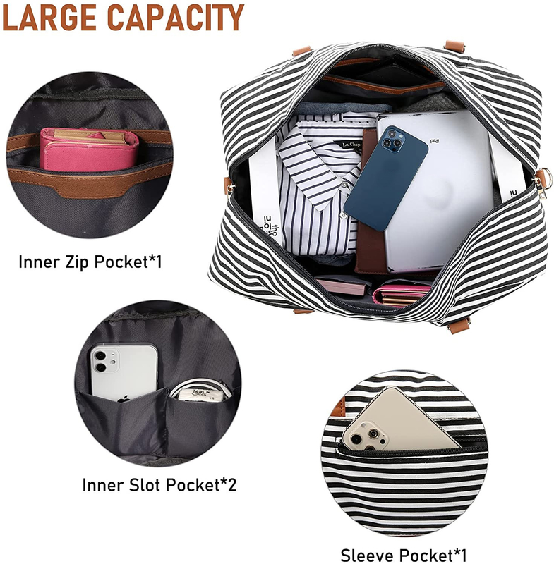 Bagagli Carry On Weekend Tote 16.2x14.5x8 delle borse di tela di viaggio della tela degli uomini»