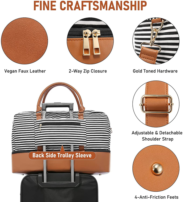 Bagagli Carry On Weekend Tote 16.2x14.5x8 delle borse di tela di viaggio della tela degli uomini»